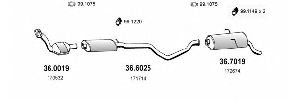 ASSO ART1939 Exhaust System